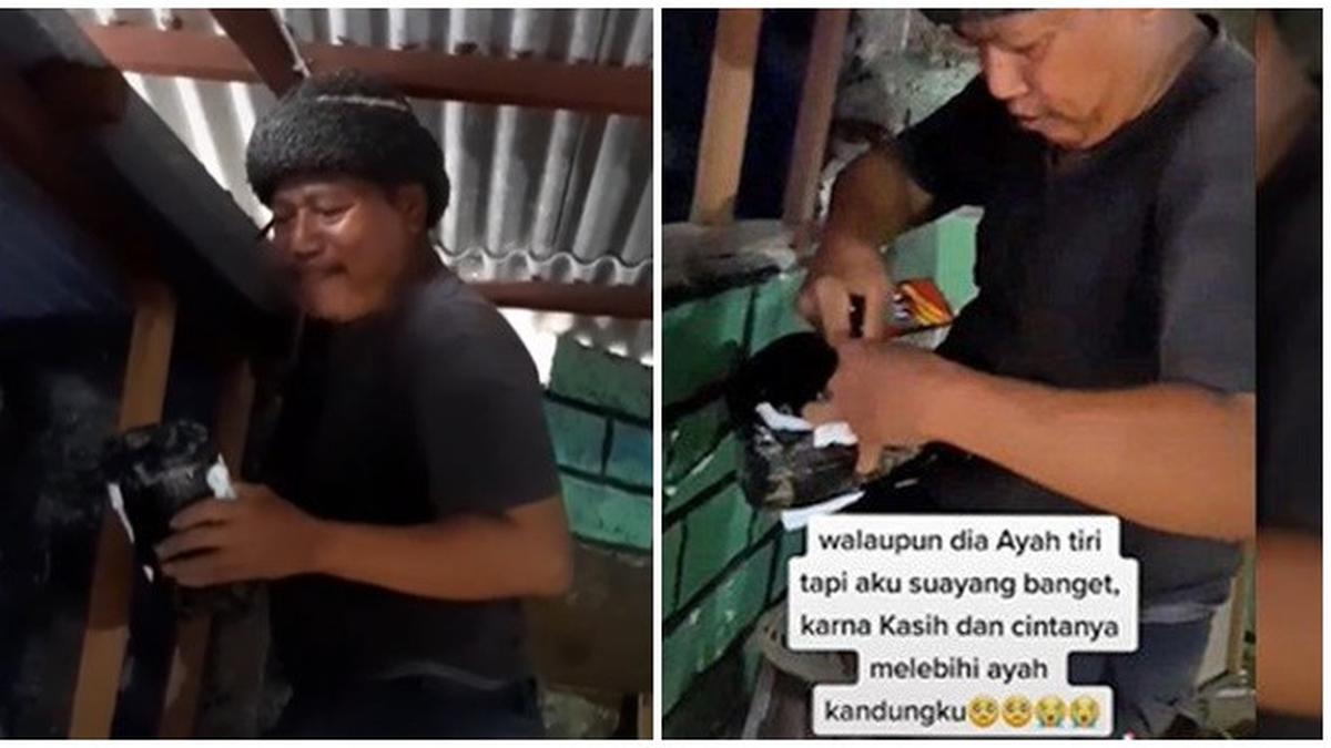 Wanita Ini Bahagia Beri Kado Hp Ke Ayah Tiri Aksinya Bikin Terharu Hot Liputan