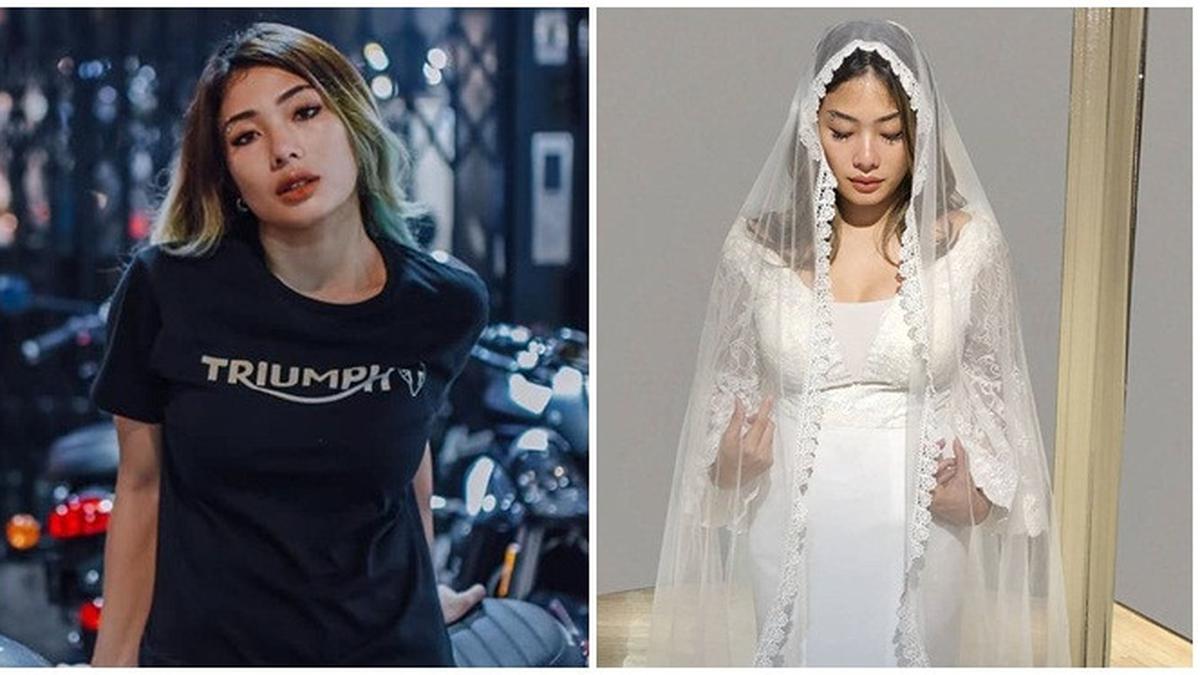 Unggah Foto Pernikahan Ini Pesona Nabila Putri Saat Pakai Gaun Hot