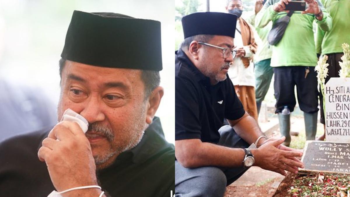 Tangisnya Pecah Ini 7 Momen Rano Karno Ziarah Ke Makam Aminah Cendrakasih Hot Liputan6