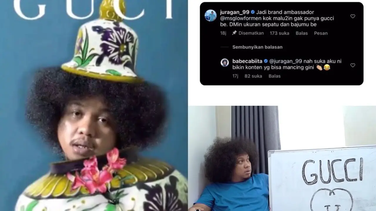 Ikutan Gucci Model Challange Babe Cabiita Malah Jadi Guci Pajangan
