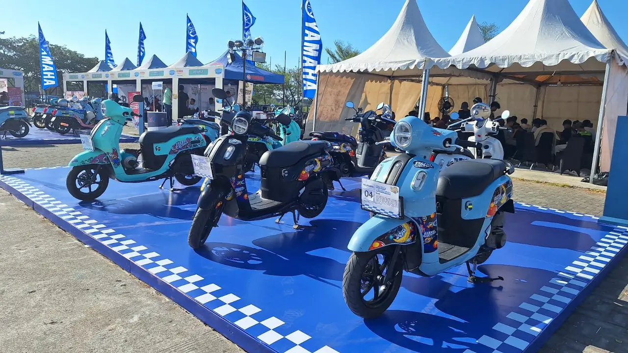 Modifikasi keren di Yamaha Fazzio Modifest Makassar (Arief A/Liputan6.com)