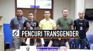 Tiga transgender ditangkap di Bangkok, Thailand setelah merampok gelang emas milik turis senilai Rp 27 juta.