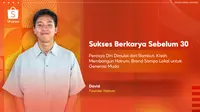 Kisah David dan Sampo Hairum Jadi Contoh Anak Muda Bisa Sukses Berkarya Sebelum Usia 30