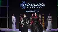 Berikut koleksi Milameilia yang menghadirkan desain batik unik di panggung Muffest 2018. (Foto: Dok. Milameilia)