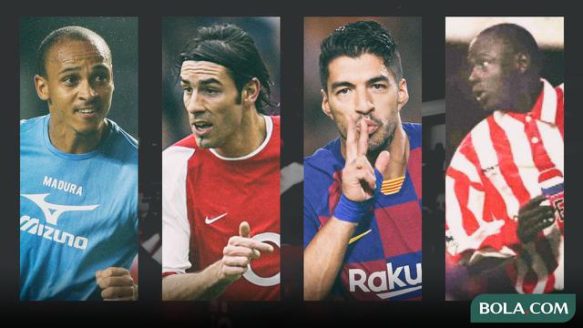 Pemain Peter Odemwingie, Robert Pires, Luis Suarez, Ali Dia