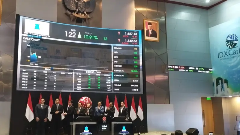 PT Benteng Api Technic Tbk (BATR) resmi mencatatkan saham perdana atau Initial Public Offering (IPO) di Bursa Efek Indonesia (BEI), Senin (10/6/2024). (Gagas/Liputan6.com)