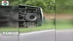 Selain penumpang bus, mereka yang menjadi korban terdapat pengendara sepeda motor.