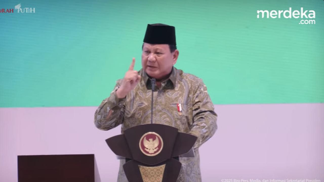 Pedih Curhat Presiden Prabowo Depan Banyak Ulama Besar NU