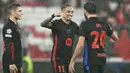 Di sisa tambahan waktu, atau pada menit ke-90+6, Rapinha mencetak gol kemenangan Barcelona atas Benfica. (PATRICIA DE MELO MOREIRA/AFP)
