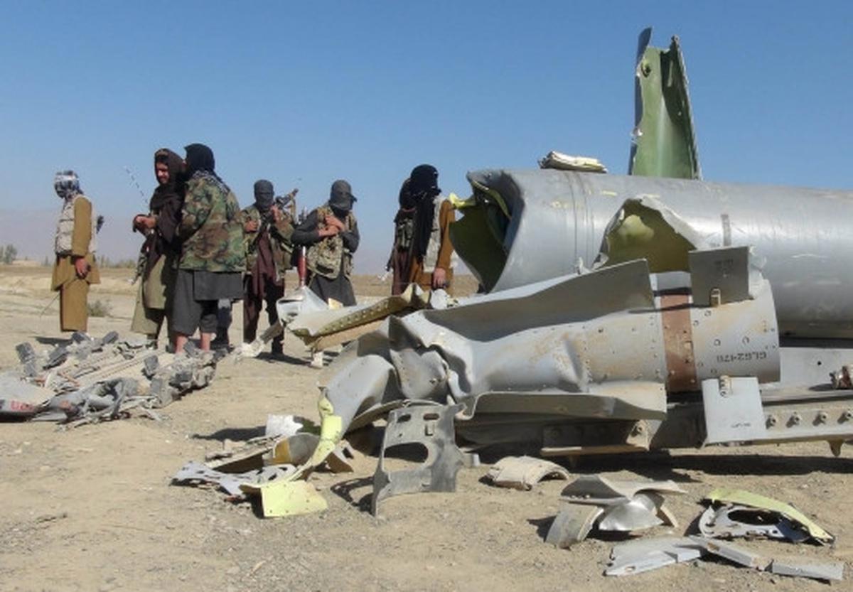 Tangki jet F-16 AS jatuh di Afghanistan jadi tontonan Taliban
