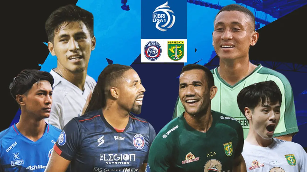 BRI Liga 1 - Duel Antarlini - Arema FC Vs Persebaya Surabaya