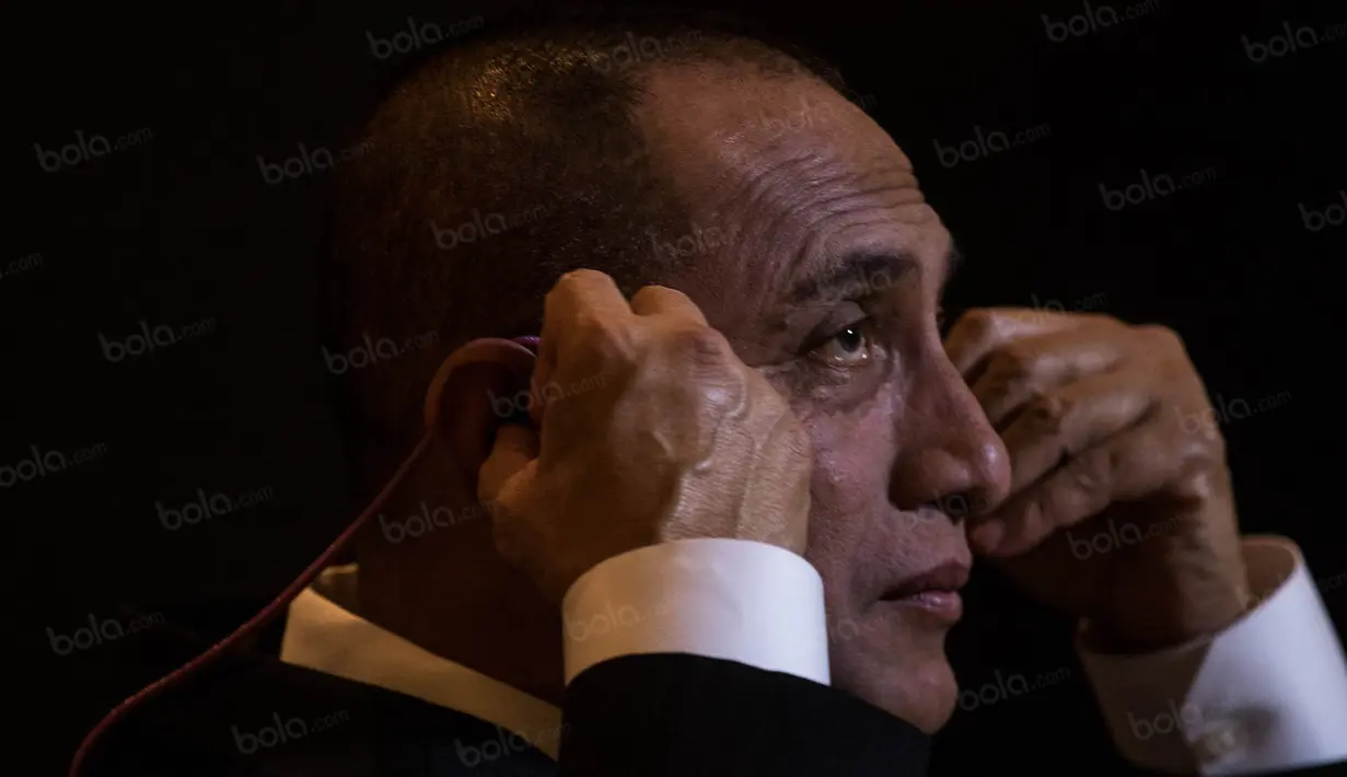 Edy Rahmayadi merupakan tentara aktif dengan pangkat letnan jenderal yang kini bertugas sebagai Panglima Komando Cadangan Strategis Angkatan Darat (Pangkostrad). (Bola.com/Vitalis Yogi Trisna)