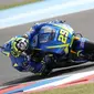 Pebalap Suzuki Ecstar, Andrea Iannone, mengaku terlalu tinggi memasang target pada balapan MotoGP 2017. (EPA/David Fernandez)