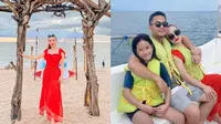 6 Potret Liburan Zaskia Gotik di Bali, Kompak Bareng Anak Sambung