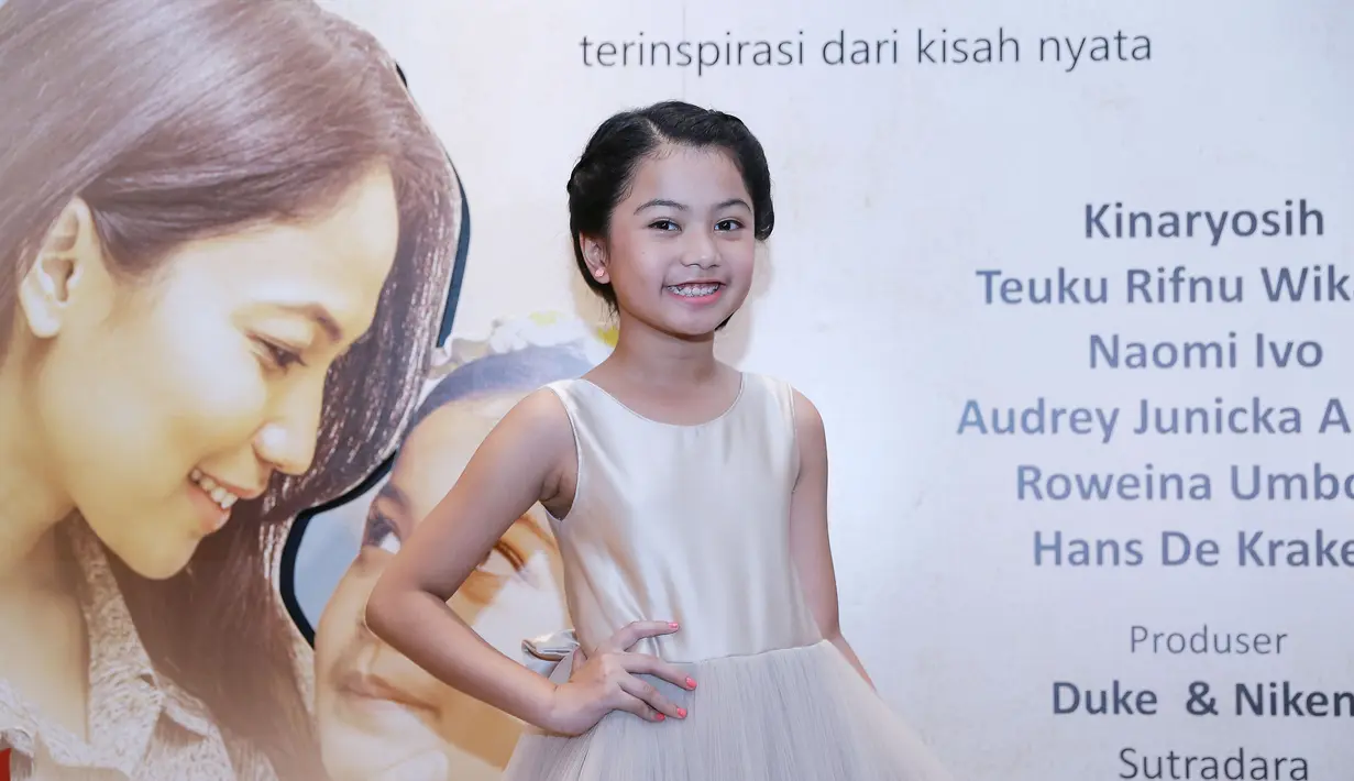 Film yang diangkat dari kisah nyata itu, Angeline mengaku banyak mengalami kesulitan. Kesulitan membayangkan seperti apa yang dirasakan Angeline. (Galih W. Satria/Bintang.com)