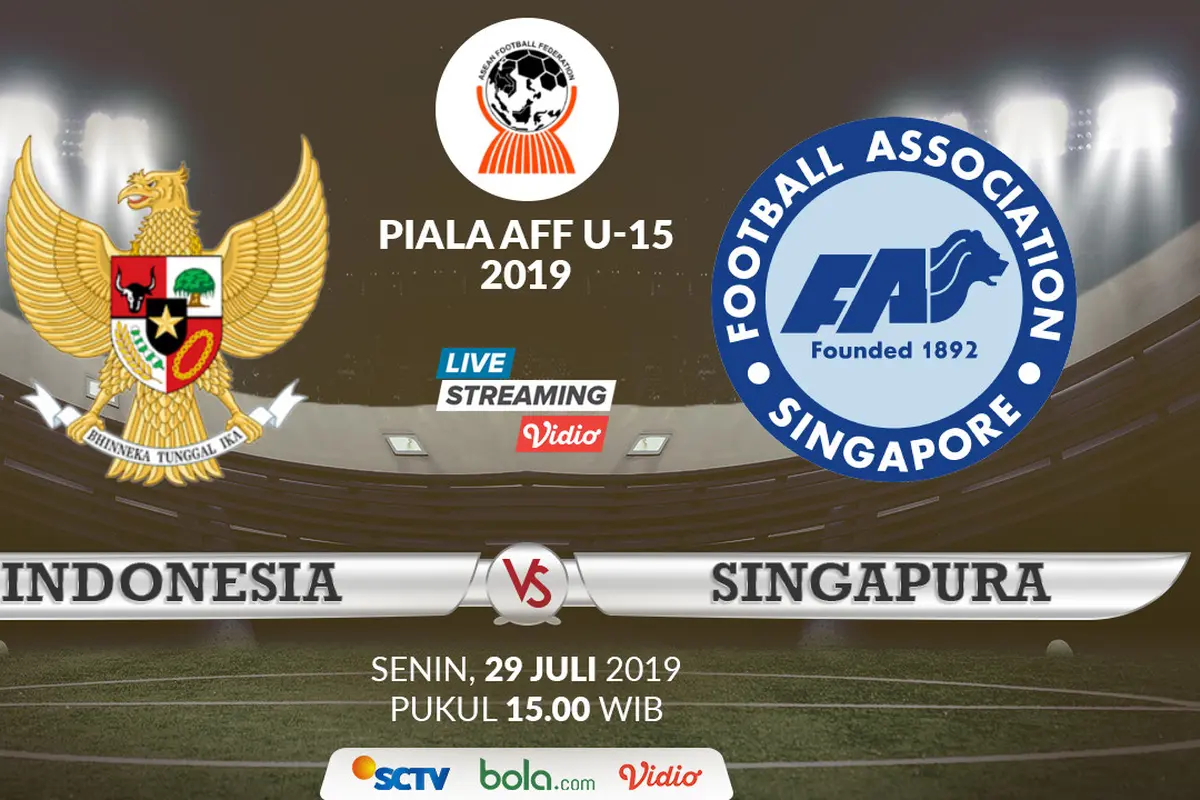 Indonesia U-15 vs Singapura U-15
