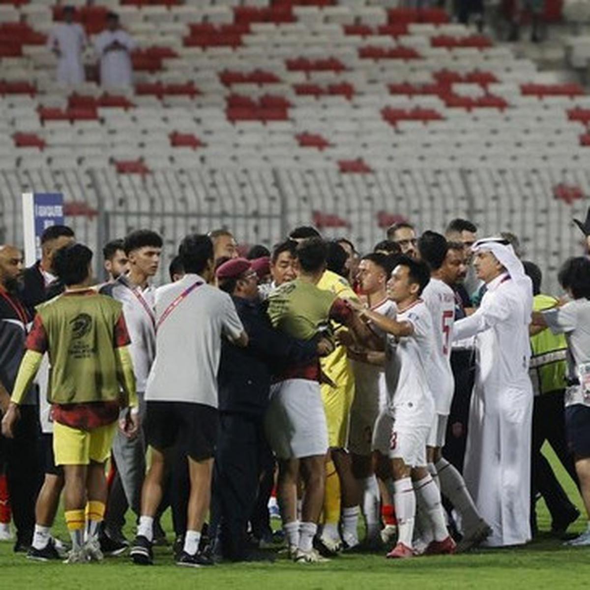 Ribut di Laga Bahrain Vs Indonesia