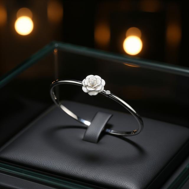 7 Model Gelang Bangle Tipis dengan Aksen Bunga, Sentuhan Klasik yang ...