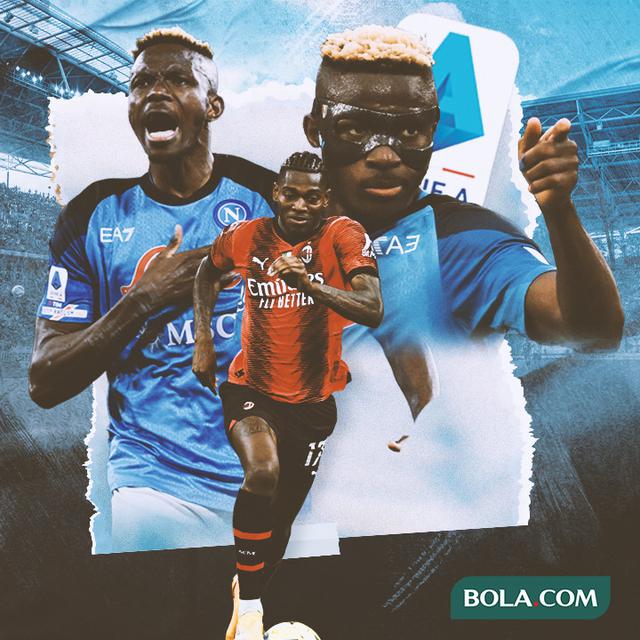 Serie A - Victor Osimhen, Rafael Leao, Victor Osimhen