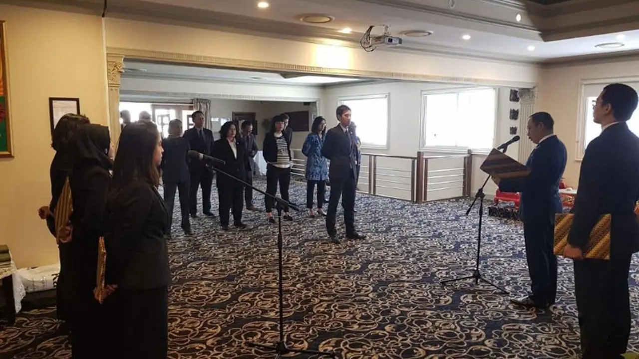 Upacara peringatan Hari Kelahiran Pancasila di Sydney. (Dokumentasi KJRI Sydney)