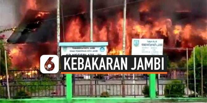 VIDEO: Kebakaran Gedung SD Negeri Saat Guru Tengah Mengisi Rapor
