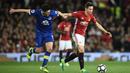 Musim ini Ander Herrera tampil sebanyak 49 kali bersama Manchester United disemua ajang. (AFP/Oli Scarff)