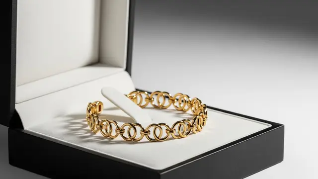 Model Gelang Emas Motif Cincin Sambung