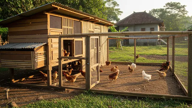 6 Desain Kandang Ayam Kampung Modern tapi Tetap Natural dan Tradisional