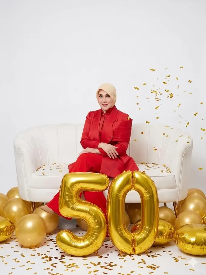 Ulang Tahun ke 50, Marini Zumarnis Masih Pancarkan Aura Menyala di Usia Senja