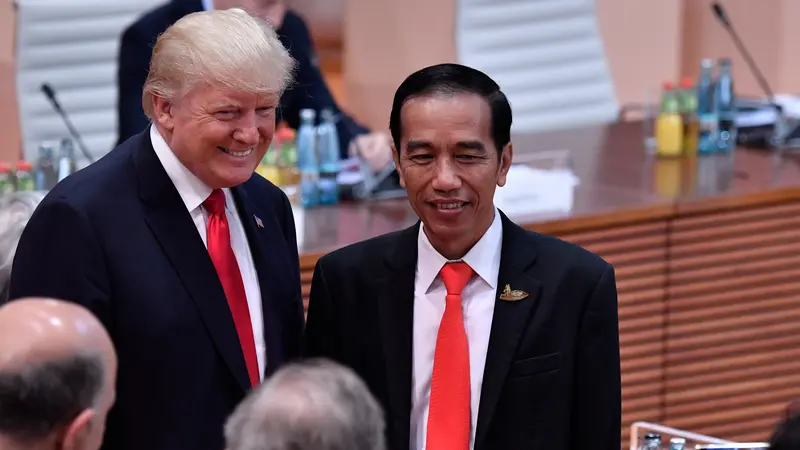 KTT G20-Donald Trump-Jokowi