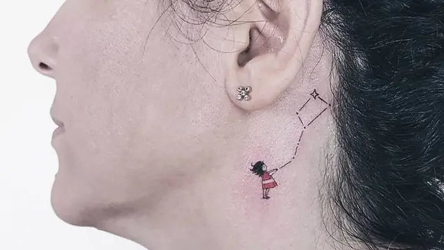 10 Tatto di Leher Ini Keren Abis, Trendnya Tahan Lama