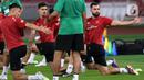 Menjelang laga ini, Skuad Garuda pun telah menjalani persiapan secara maksimal. (Liputan6.com/Helmi Fithriansyah)