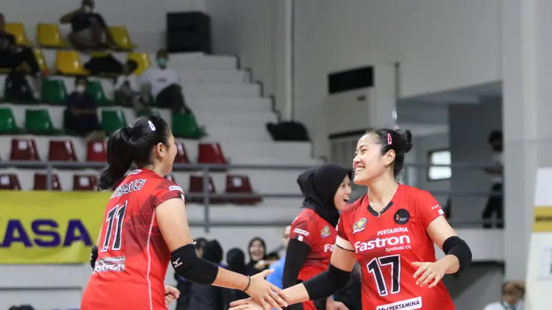 Hasil Proliga 2022: Putri Pertamina Fastron Sikat Petrokimia