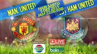 Manchester United vs west Ham United (Bola.com/Samsul Hadi)