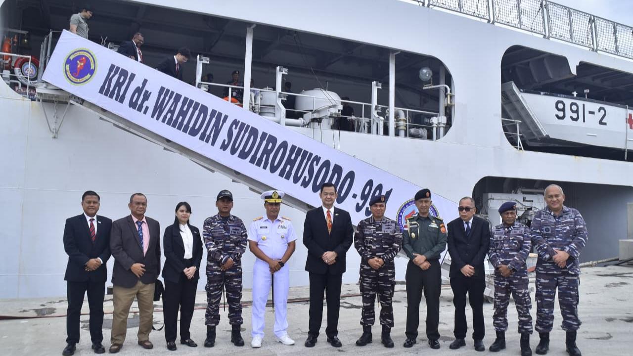 Satgas Port Visit TNI AL Tiba di Papua New Guinea