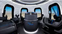 Kapsul Blue Origin untuk wisata manusia ke luar angkasa (Sumber: CNET)