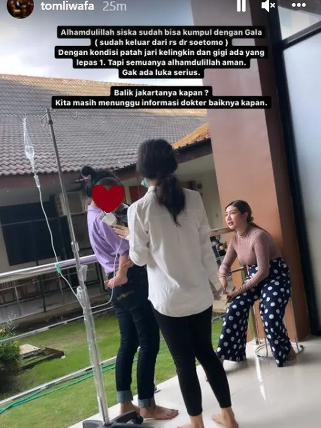 Unggahan Tom Liwafa mengenai anak mendiang Vanessa Angel. (Instagram/ tomliwafa)