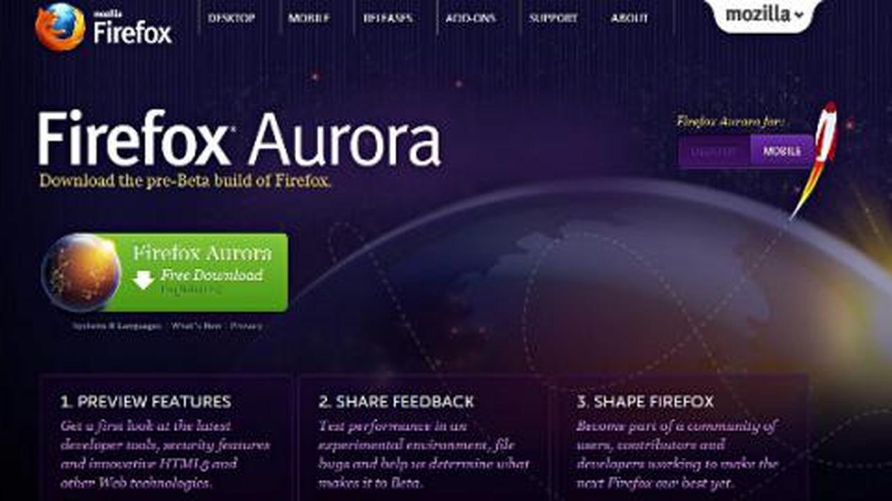 Firefox 14 Aurora support untuk TouchScreen