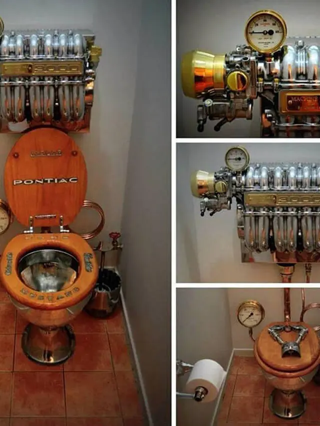 8 Potret Interior Kamar Mandi dengan Desain Nyeleneh Ini Suasannya Bikin Beda