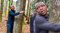 Aksi Super Cepat Pria Pria Peluk Ribuan Pohon dalam Sejam (Sumber: Guinness World Record)