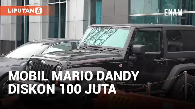 Tak Laku, Mobil Mario Dandy Diskon