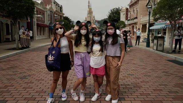 Penampakan Disneyland Hong Kong yang Dibuka Lagi