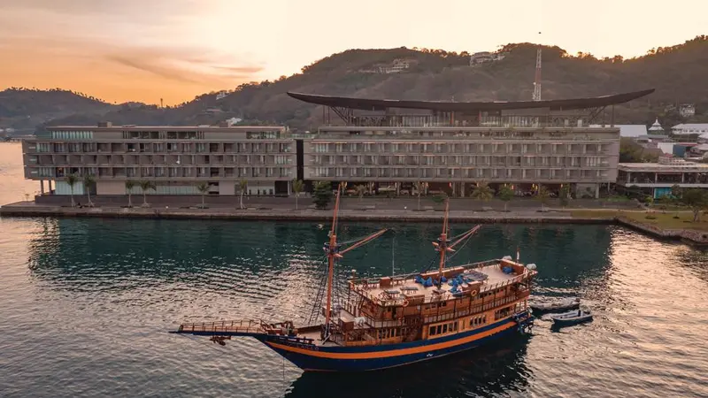 Hotel Meruorah Komodo sebagai venue utama Konferensi Tingkat Tinggi (KTT) ASEAN di Labuan Bajo pada Selasa (9/5) hingga Kamis (11/5)