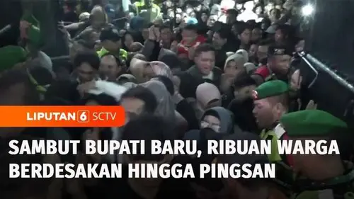 VIDEO: Penyambutan Bupati dan Wakil Bupati Baru Purwakarta Ricuh, Ribuan Warga Berdesakan