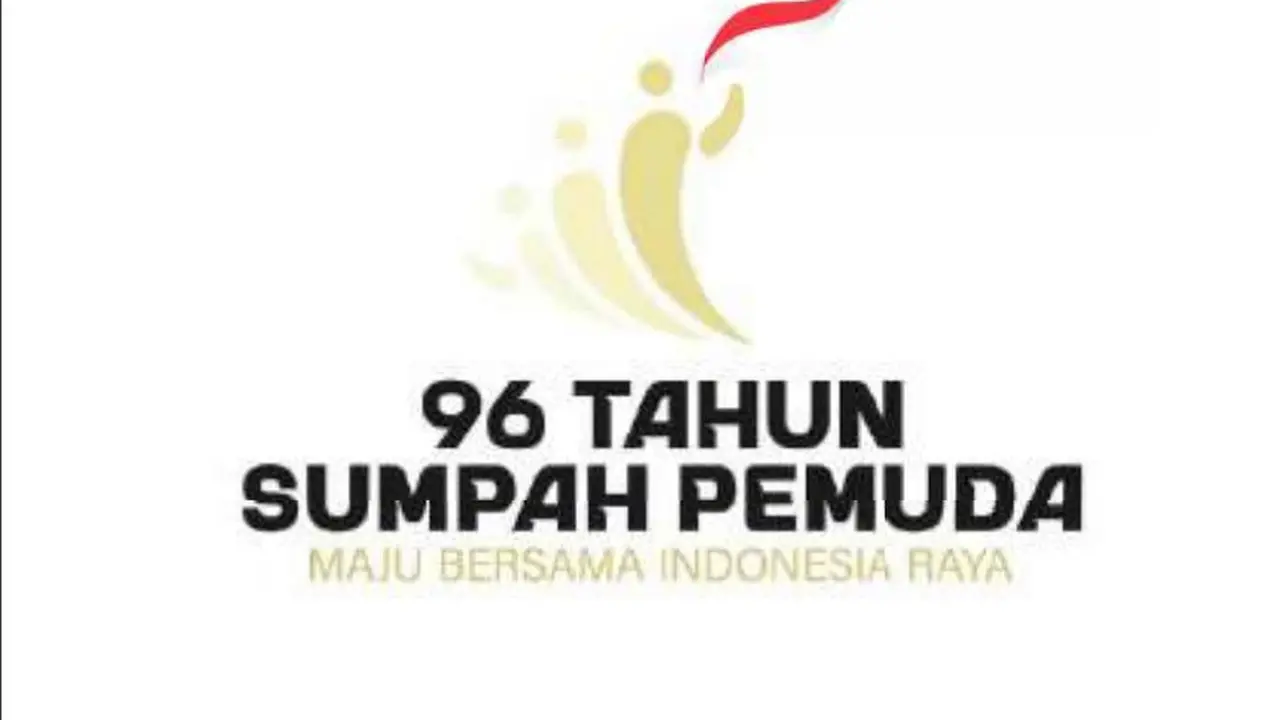 Logo peringatan Hari Sumpah Pemuda ke-96 tahun 2024 bertema 'Maju Bersama Indonesia Raya'.