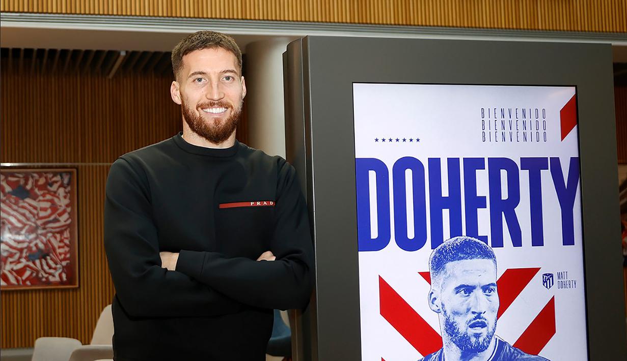 Matt Doherty didatangkan Atletico Madrid secara gratis dari Tottenham Hotspur pada tengah musim 2022/2023. Hanya tampil dalam 2 laga di semua ajang hingga akhir muism 2022/2023, Atletico Madrid melepasnya di awal musim 2023/2024, hingga kini ia berstatus tanpa klub. (twitter.com/atletienglish)