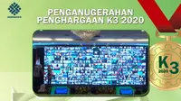 Penganugerahan Penghargaan K3 2020 dari Kemnaker.