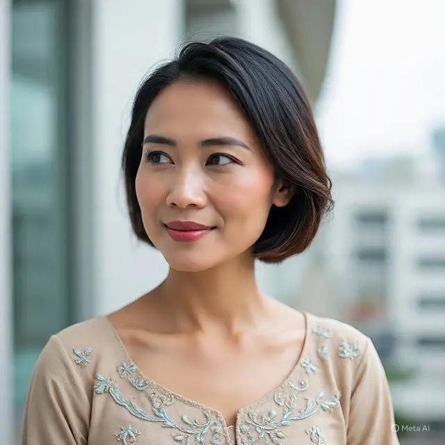 Rambut Pendek Wanita 30an Elegan Awet Muda