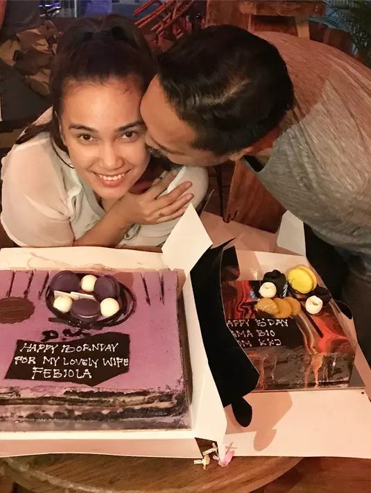 Sebuah kejutan diberikan pada artis senior Feby Febiola dari sang suami, Franky Sihombing. Tanggal 24 Mei 2018 usia pemeran dalam sinetron  	Ganteng Ganteng Serigala Returns itu genap 40 tahun. (Instagram/febyfebiola_)