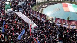 Iran memulai upacara pemakaman secara kenegaraan pada 28 Juni 2025. (ATTA KENARE/AFP)